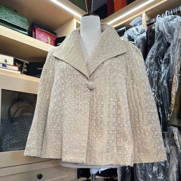 St. John Cream Blazer Size 6 - Picture 6 of 9